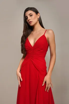 Whitley Maxi Dress in Red