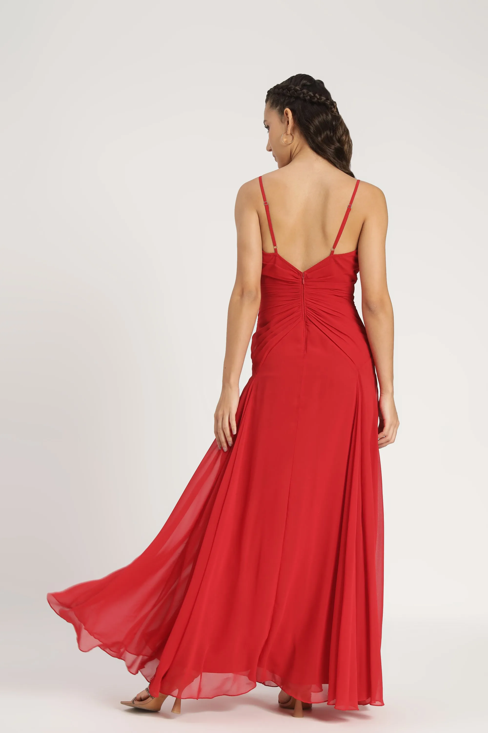 Whitley Maxi Dress in Red