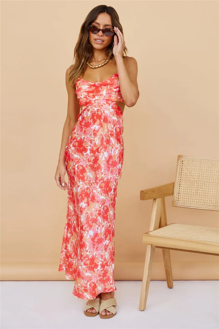 Woken Up Maxi Dress Red