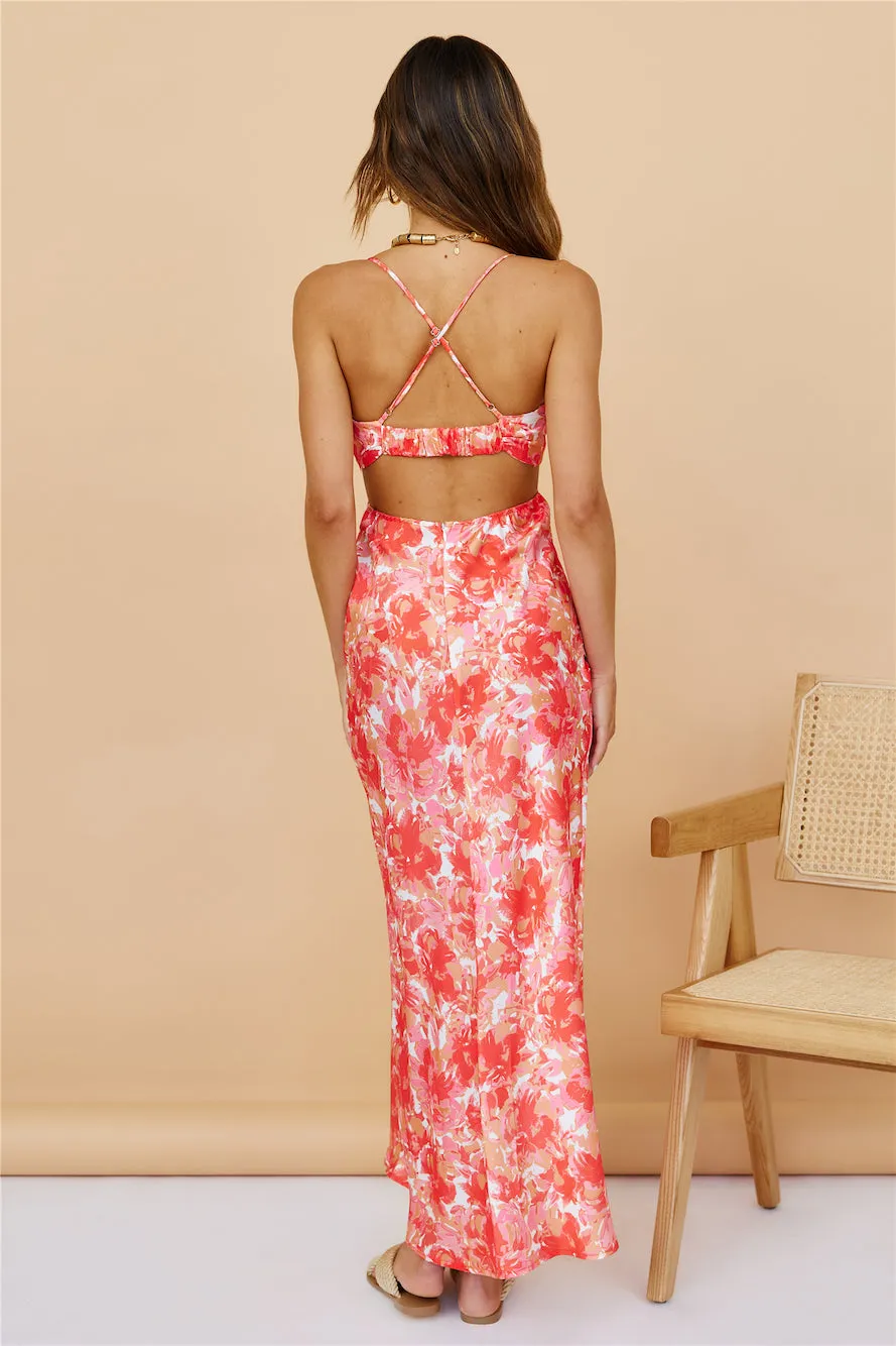 Woken Up Maxi Dress Red