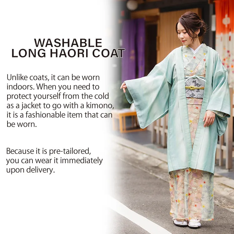 Women's Japanese Kimono Jacket/Cardigan,Haori Coat with a haori cord,Geometric