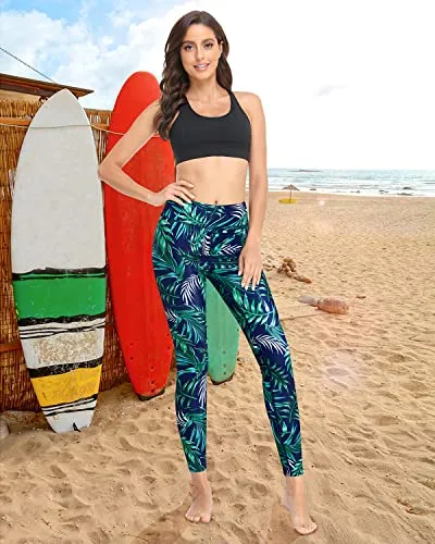 Women's Swimming Leggings High Waisted Swimsuit Pants with UPF 50  Protection