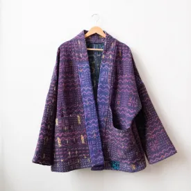 XXL Purple with Tiny Gold Details Anoushka Jacket LM102