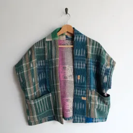 XXS Pine Green Ikat Anoushka Jacket SS036