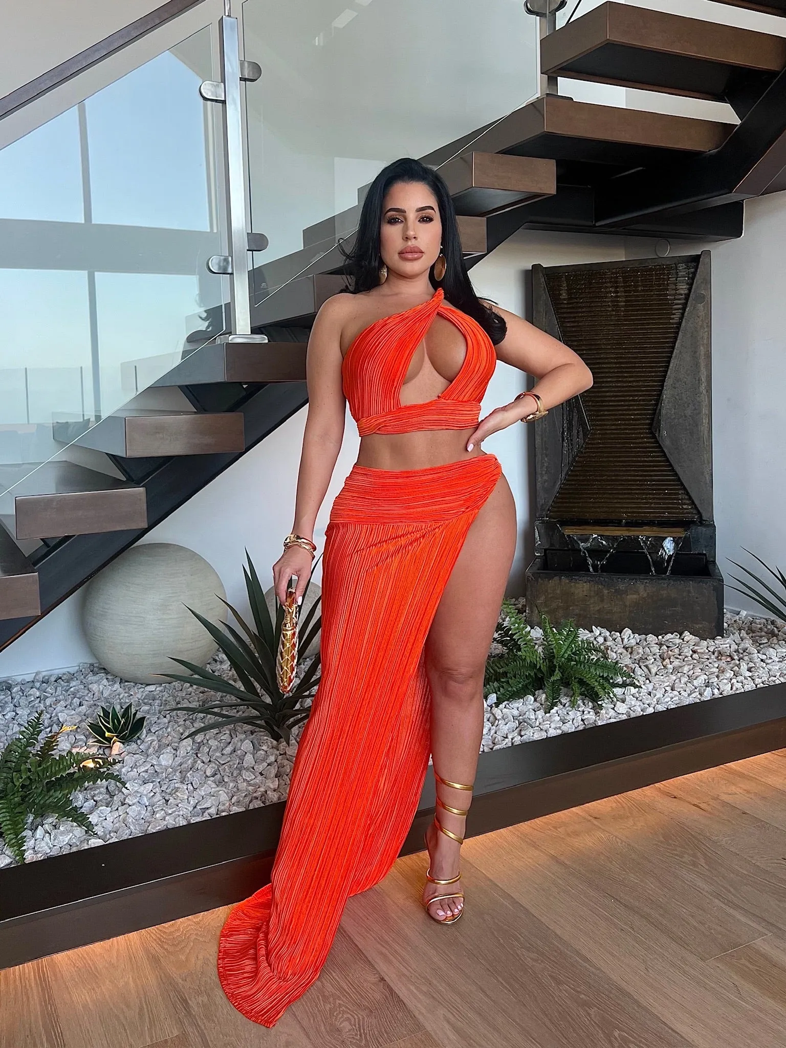 Your Goddess Skirt Set Orange