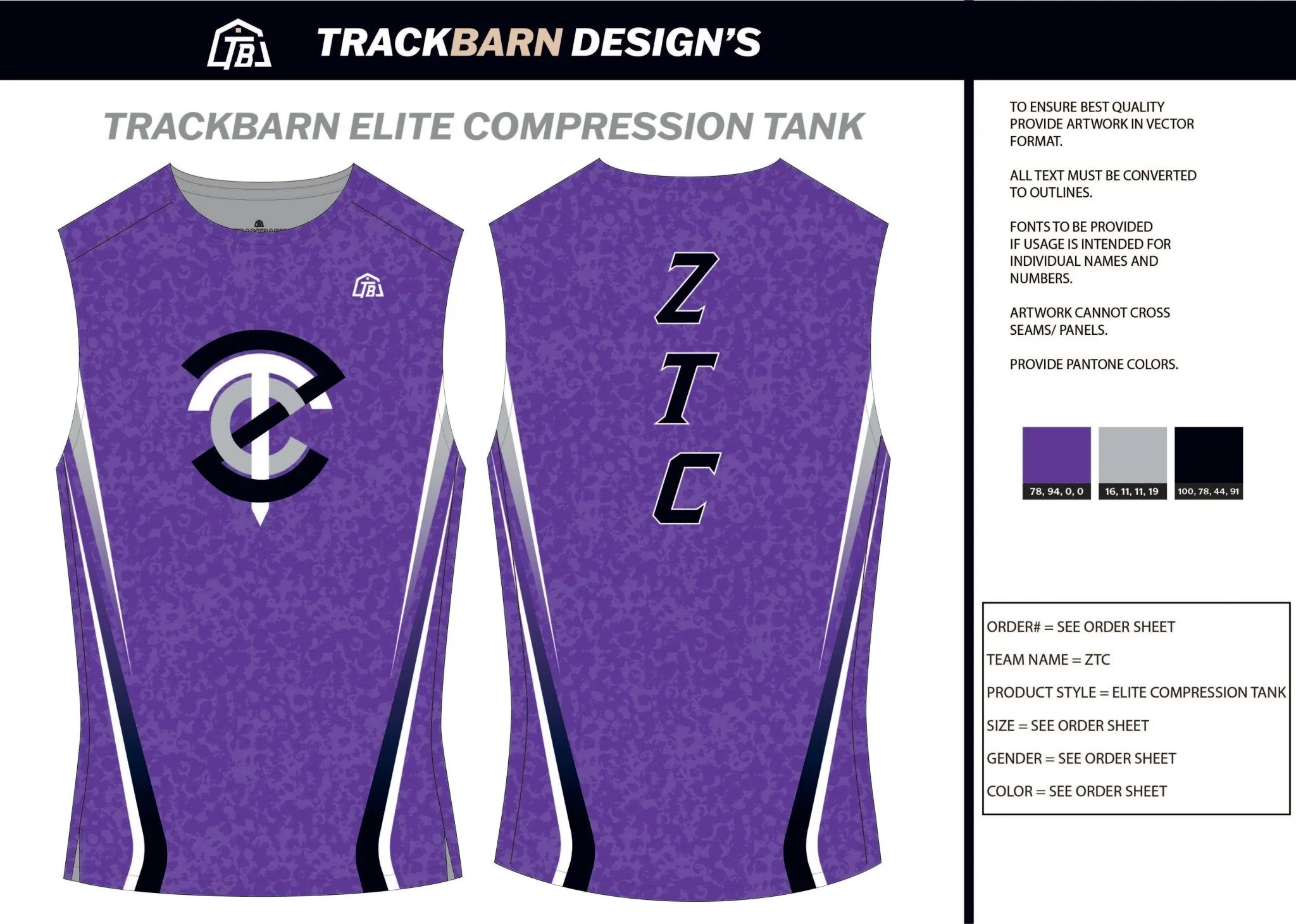 Zellner-Track-Club Mens Track Compression Tank